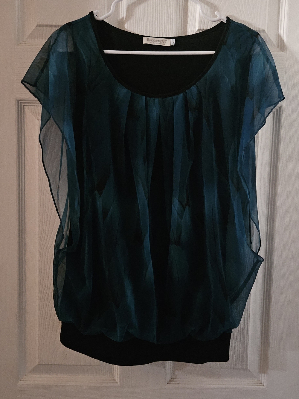 BaiShenGT Semi Sheer Layered Blouse